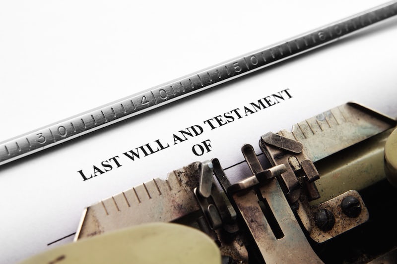 Typewriter how to make a will
